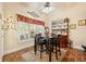 Bright dining area with brick flooring and a view of the backyard at 4010 Tamarack Nw Dr, Kennesaw, GA 30152