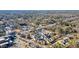Extensive aerial view exhibits an orderly residential area bordered by commercial zones and dense tree coverage at 720 Tannery Cmn, Alpharetta, GA 30009