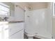 Clean bathroom featuring a tiled shower, granite vanity, and modern fixtures at 3585 Ale Cir, Atlanta, GA 30344