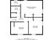 Second-floor layout showcasing a primary bedroom, two additional bedrooms, and two full bathrooms at 3585 Ale Cir, Atlanta, GA 30344