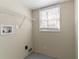 Small laundry room with metal shelf, a window providing natural light, and utility hookups at 3585 Ale Cir, Atlanta, GA 30344