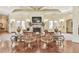 Comfortable lobby area with a stone fireplace and elegant seating perfect for socializing at 2817 Middlecreek Way # 1703, Cumming, GA 30041