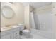 Cozy bathroom features a shower-tub combo, toilet, and sink with mirror at 971 Ashebrooke Ne Ct, Marietta, GA 30068