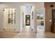 Hallway features modern design with a wine cellar, skylight, and an office or additional living space at 198 Johnson Ferry Nw Rd, Atlanta, GA 30328