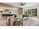 Open-concept living space connecting to the kitchen, and showcasing access to the deck at 198 Johnson Ferry Nw Rd, Atlanta, GA 30328