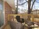 Charming back deck with outdoor seating, ideal for enjoying peaceful moments and views of the yard at 2870 Whiteview Nw Dr, Acworth, GA 30101