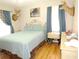 Charming bedroom features hardwood floors, deer mounts, and comfortable bed at 2870 Whiteview Nw Dr, Acworth, GA 30101