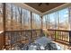 Cozy covered patio with comfortable seating, ideal for relaxing outdoors at 8710 Little Mill Rd, Cumming, GA 30041