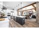 Spacious open kitchen with a center island, stainless steel appliances, and modern features at 8710 Little Mill Rd, Cumming, GA 30041