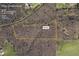 Aerial view of the home's 6 acre lot in Cumming, GA at 8710 Little Mill Rd, Cumming, GA 30041