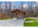 Relaxing outdoor pavilion with comfortable seating area, perfect for gatherings and enjoying the natural surroundings at 8710 Little Mill Rd, Cumming, GA 30041