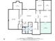 Basement floor plan featuring media room, gym, wet bar, flex room, office, and bedroom at 1227 Castle Point Sw Ct, Conyers, GA 30094