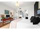 Bright bedroom with walk-in closet and decoratively adorned walls at 130 26Th Nw St # 511, Atlanta, GA 30309