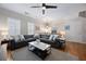Comfortable living room with a sectional sofa, a modern coffee table, and natural light from large windows at 2316 Limehurst Ne Dr, Atlanta, GA 30319