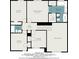 Upstairs floor plan of the house, showing bedrooms, bathrooms, and closet at 624 Longbow Ct, Stone Mountain, GA 30087