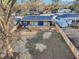 Aerial backyard view featuring wooden deck and newly-constructed wooden fence at 3080 Hamilton Rd, Decatur, GA 30032