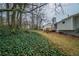Backyard with mature trees at 3500 Quail Hollow Trl, Snellville, GA 30039
