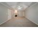Cozy living room featuring a fireplace, and neutral color palette at 4570 Thicket Trl, Snellville, GA 30039