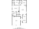 Detailed floor plan showcasing the layout of the first floor with dimensions and room names at 4237 Holliday Rd, Atlanta, GA 30349