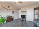 Cozy living room with vaulted ceilings, wood-look floors, and decor at 531 Eagles Nest Cir, Auburn, GA 30011
