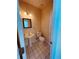 Powder room with pedestal sink and tiled flooring at 2030 Calmwater Ct, Suwanee, GA 30024