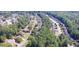 A scenic aerial shot showcases the neighborhood's lush greenery and neatly arranged homes at 2030 Calmwater Ct, Suwanee, GA 30024