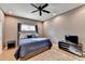 Bedroom with a ceiling fan and neutral colors at 1229 Woodmere Dr, Loganville, GA 30052