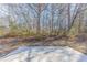 View of backyard with a concrete patio and foliage, a private retreat at 3884 Rockey Valley Dr, Conley, GA 30288