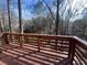 Wood deck with an open view of the woods at 5824 Par Four Ct # 5824, Lithonia, GA 30038