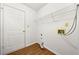 A utility room featuring a wire shelf, a wall outlet, and a gas line hookup at 11853 Harbour Town Pkwy, Fayetteville, GA 30215