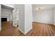 Spacious living room with hardwood floors and a fireplace at 11853 Harbour Town Pkwy, Fayetteville, GA 30215