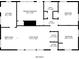 A black and white floor plan showing the layout of the Kitchen, Living Room, Bedrooms, Dining Area, and Bath at 1925 Campbellton Sw Rd, Atlanta, GA 30311
