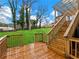 Wooden deck with stairs leading to the backyard at 2308 Mark Trl, Decatur, GA 30032