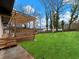 Spacious backyard with a covered deck and ample space for outdoor activities at 2308 Mark Trl, Decatur, GA 30032