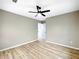 Bright bedroom with a ceiling fan and fresh paint at 2308 Mark Trl, Decatur, GA 30032