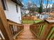Wooden deck stairs leading to the backyard at 2308 Mark Trl, Decatur, GA 30032