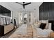 Well-lit bedroom with a queen-sized bed, stylish decor, and ample space at 511 Burton Dr # 805, Alpharetta, GA 30009