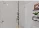 Modern bathroom featuring white subway tile in the shower and glass door at 511 Burton Dr # 805, Alpharetta, GA 30009