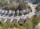 Residential neighborhood aerial view showing well-kept lawns, tree-lined streets, and home styles at 103 Bryon Ln, Acworth, GA 30102