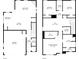 A combined floor plan of the first and second floors of the home showcasing the layout of the property at 103 Bryon Ln, Acworth, GA 30102