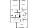 Floor plan featuring the layout of bedrooms, bathrooms, and hallways at 2000 Variations Dr, Atlanta, GA 30329