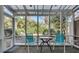 Enclosed porch featuring a table, chairs, and outdoor view, perfect for relaxing at 2000 Variations Dr, Atlanta, GA 30329