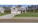 Charming new two-story home featuring a three-car garage, gray brick and siding, and a well-manicured lawn at 112 Felicity Pike, Locust Grove, GA 30248