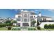 Impressive backyard view showcasing the pool, patio, and beautifully designed two-story home at 1075 Lancaster Sq, Roswell, GA 30076