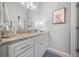 Bright bathroom featuring granite countertops and tile flooring at 3111 Old Thompson Mill Rd, Buford, GA 30519