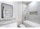 Modern bathroom with a shower/tub combination, sleek vanity, and a minimalist design at 1273 Danner Se St, Atlanta, GA 30316
