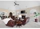 Bright living room with fireplace, vaulted ceiling, and large windows at 1850 Kirkmont Nw Dr, Marietta, GA 30064
