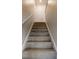 Carpeted stairs with white trim and walls lead up to the next floor at 1010 Nandina Ct, Villa Rica, GA 30180