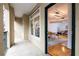 Enjoy indoor-outdoor living on this covered patio with views into the living space at 955 Juniper Ne St # 4229, Atlanta, GA 30309