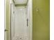 Bathroom with a walk-in shower featuring a glass door and pebble floor at 3454 Ashwood Ln, Atlanta, GA 30341